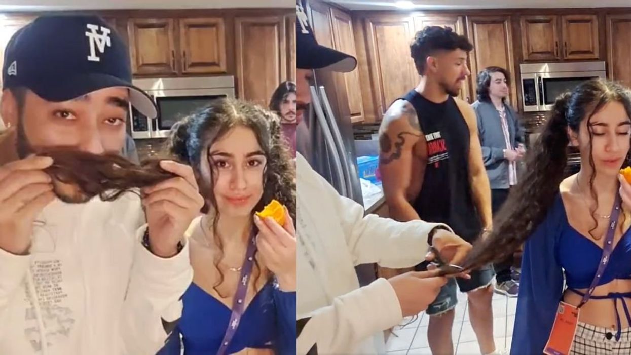 Screenshots of Tracy Marrow Jr. (Ice-T's son) and Twitch user Malek_04 from her livestream