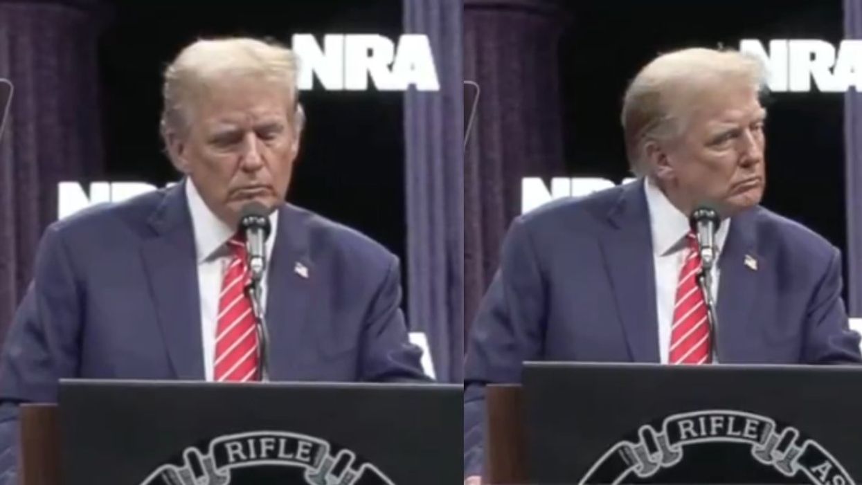 Screenshots of Trump for NRA event in Dallas, Texas.