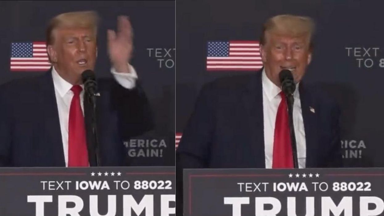 Screenshots of Trump from RSBN video