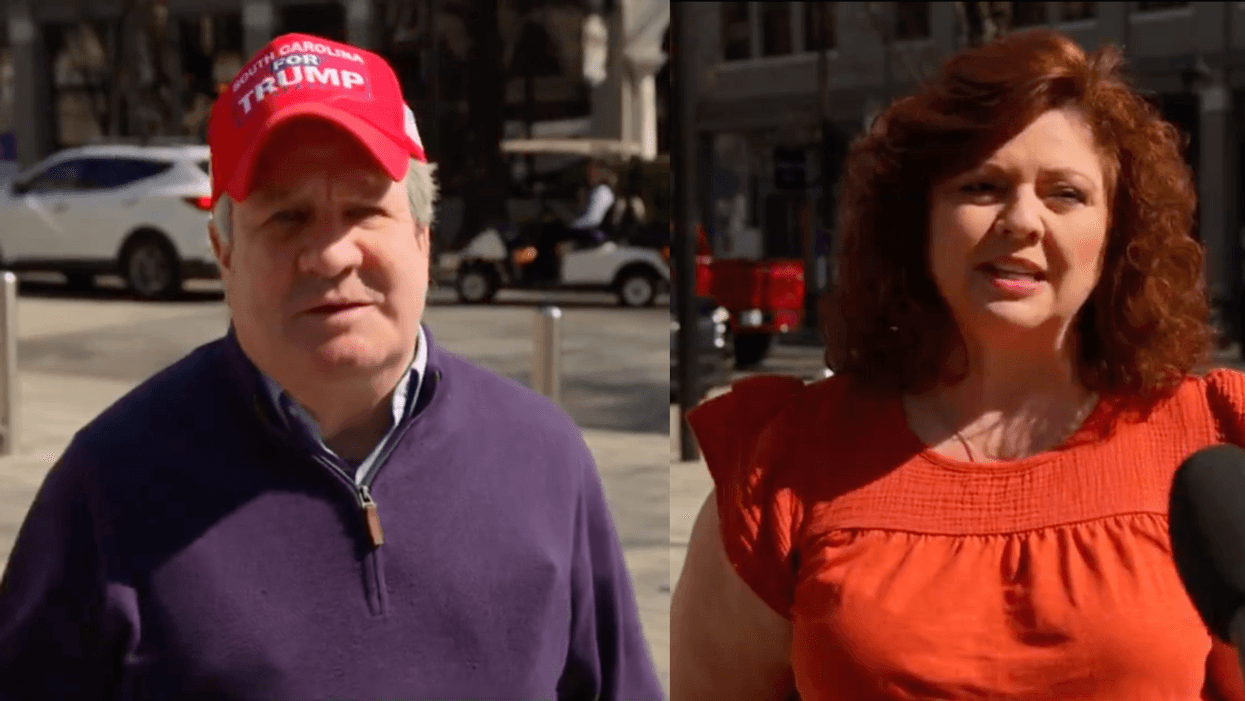 Screenshots of Trump supporters who spoke to Jimmy Kimmel Live