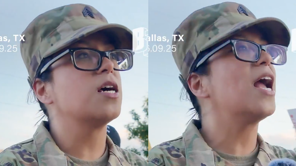 Screenshots of U.S. Army veteran who criticized Donald Trump