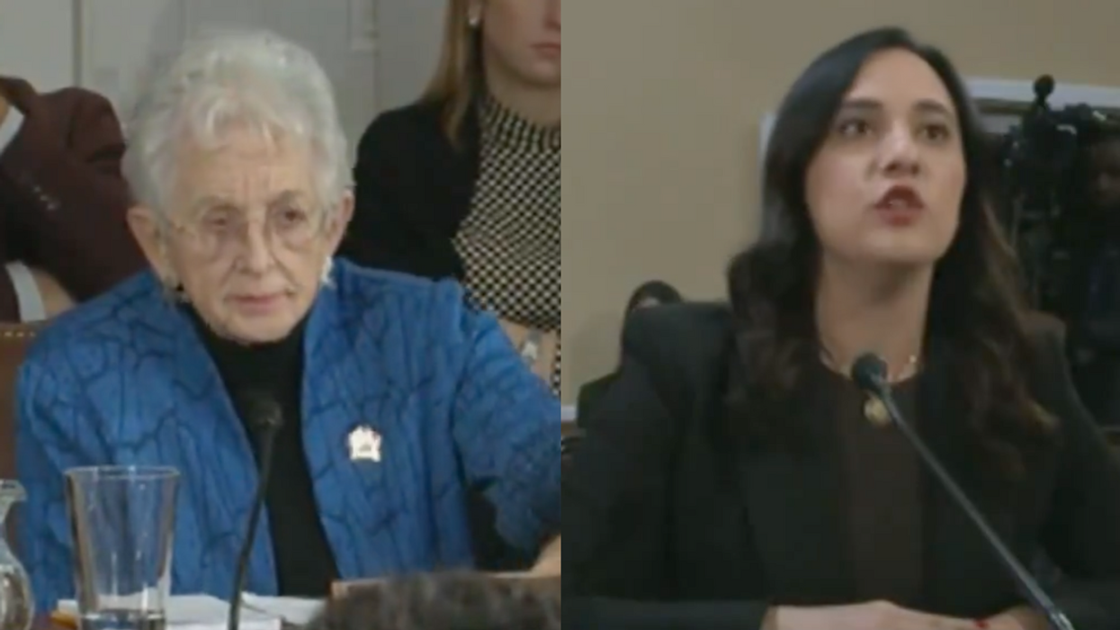 Screenshots of Virginia Foxx and Yassamin Ansari