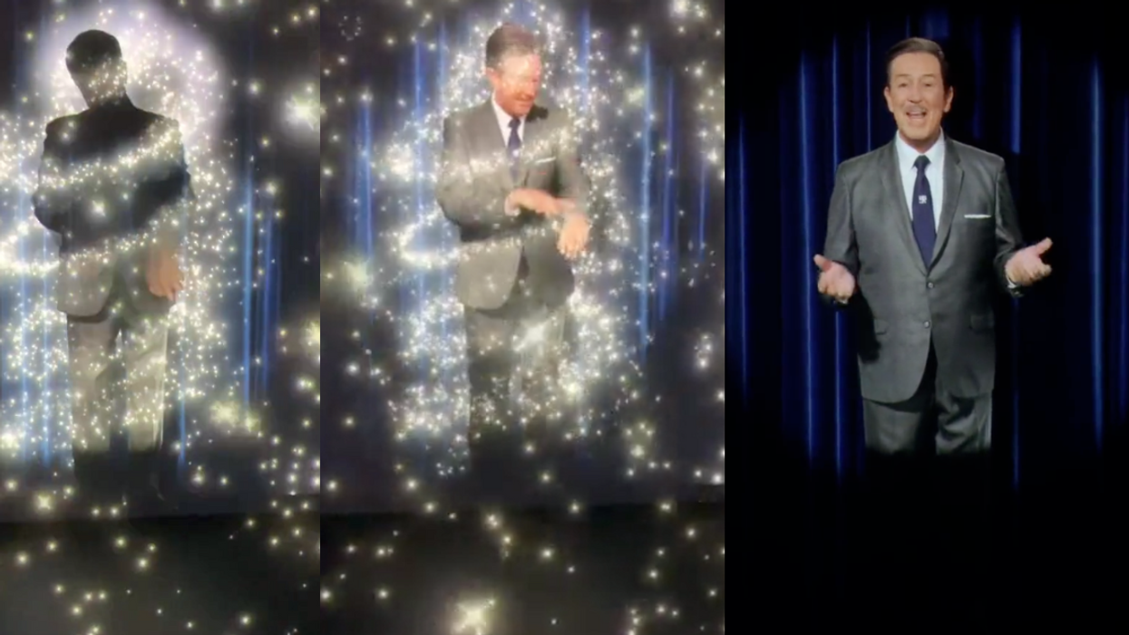 Screenshots of Walt Disney hologram