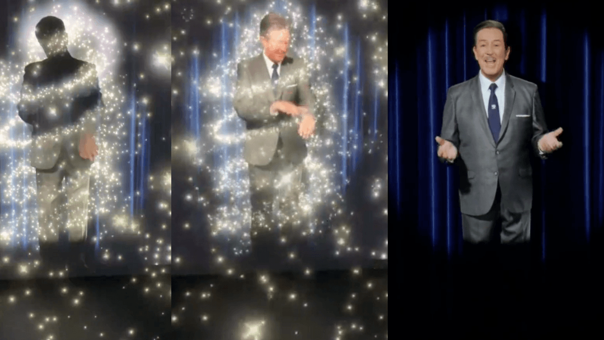 Screenshots of Walt Disney hologram