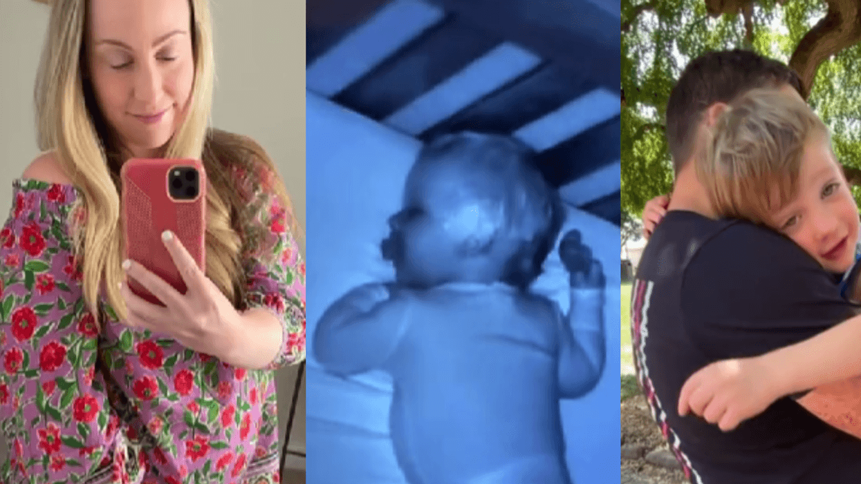 screenshots of @whitneylynallen, her children and her late husband