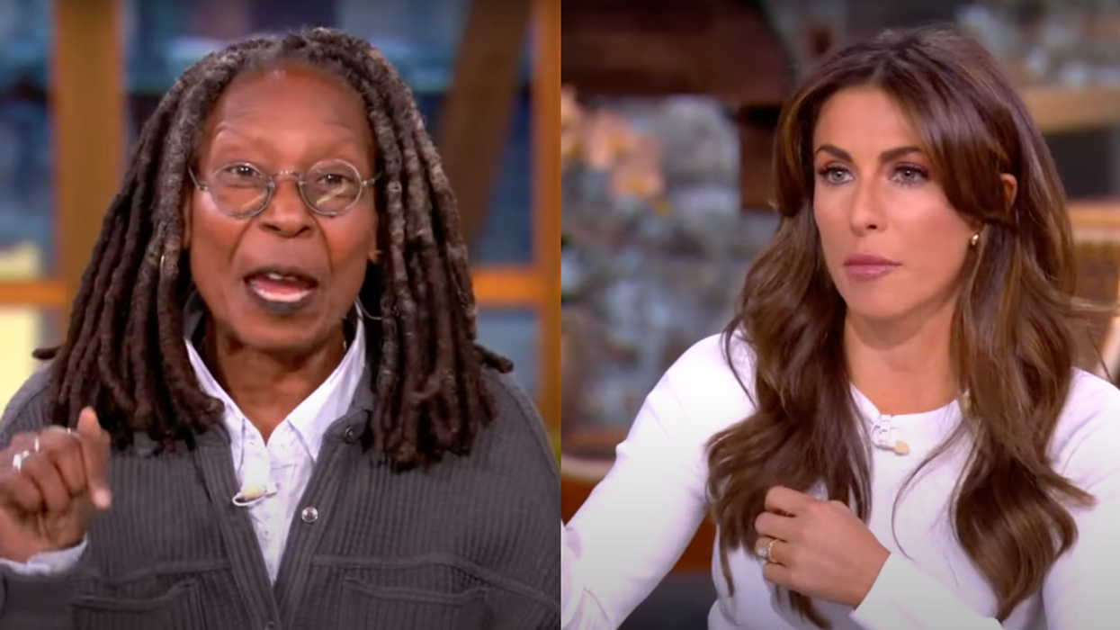 Screenshots of Whoopi Goldberg and Alyssa Farah Griffin