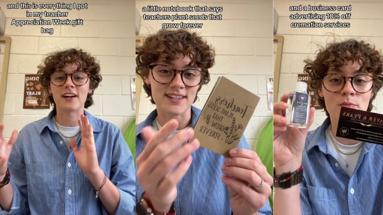 Screeshots from @nalgenefan's TikTok video