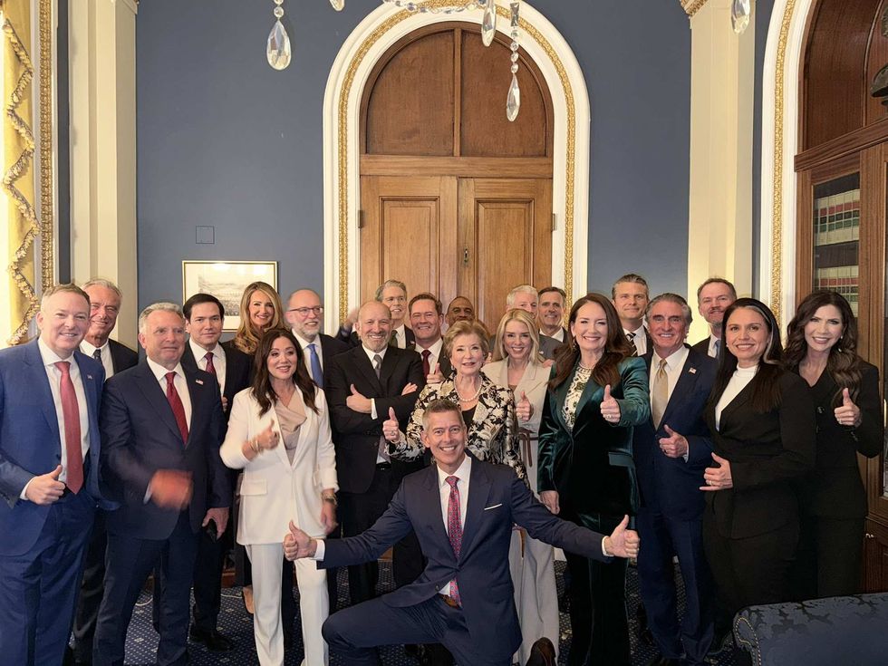 Sean Duffy with other Cabinet members