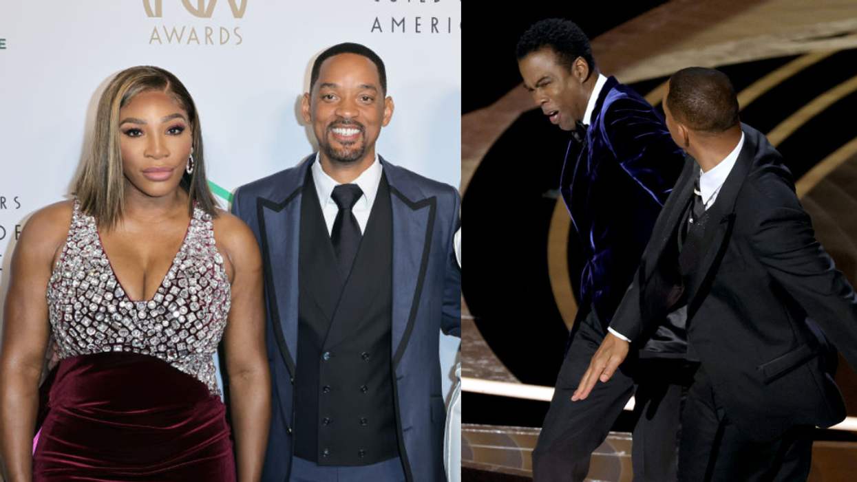Serena Williams and Will Smith; Will Smith, Chris Rock Oscars slap
