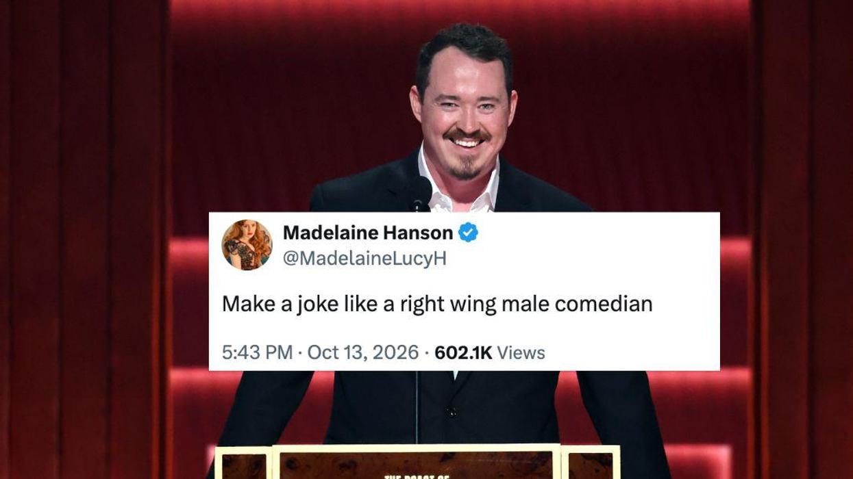 Shane Gillis speaks onstage during Netflix Is A Joke Festival Presents: The Roast of Kevin Hart.