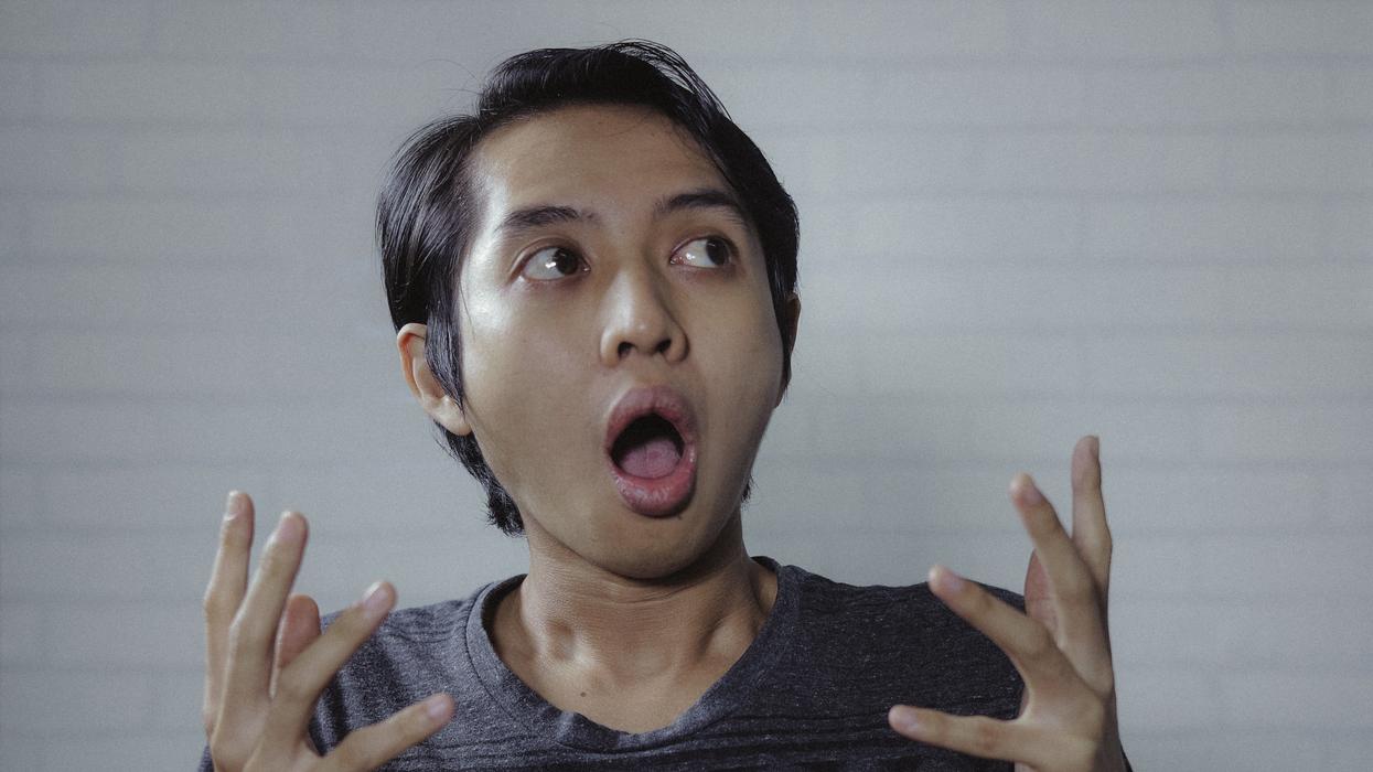 Shocked man
