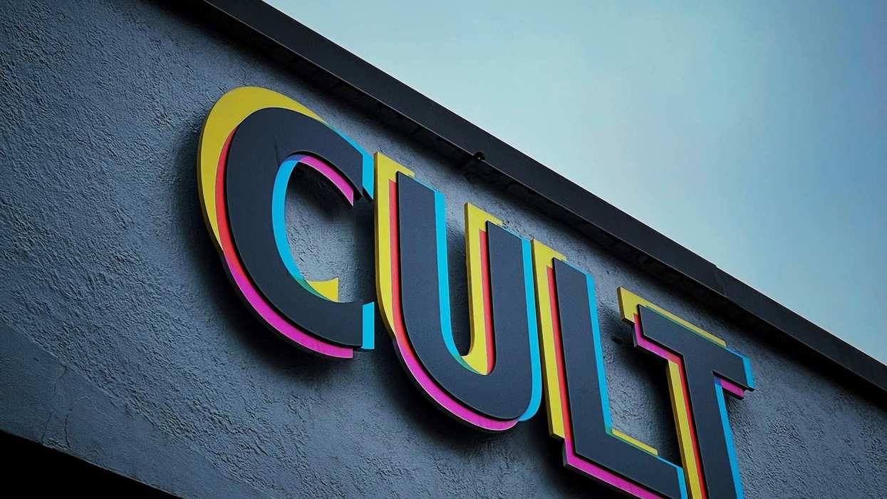 sign saying CULT. on building