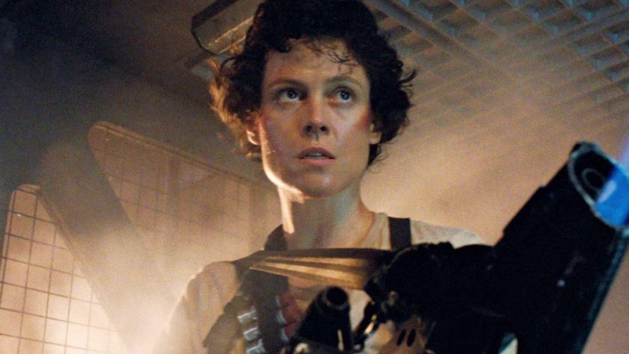 Sigourney Weaver as Ellen Ripley in "Aliens"