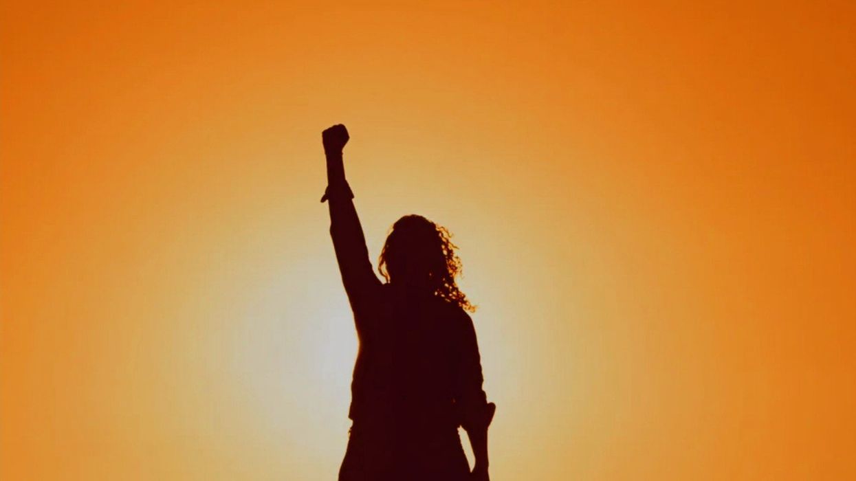 silhouette of woman