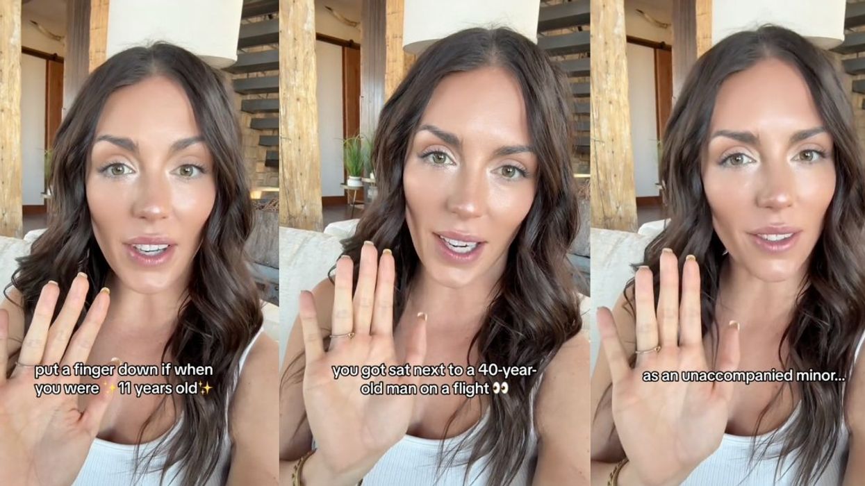 Split screen of screenshots from @taylormakesvideos' TikTok