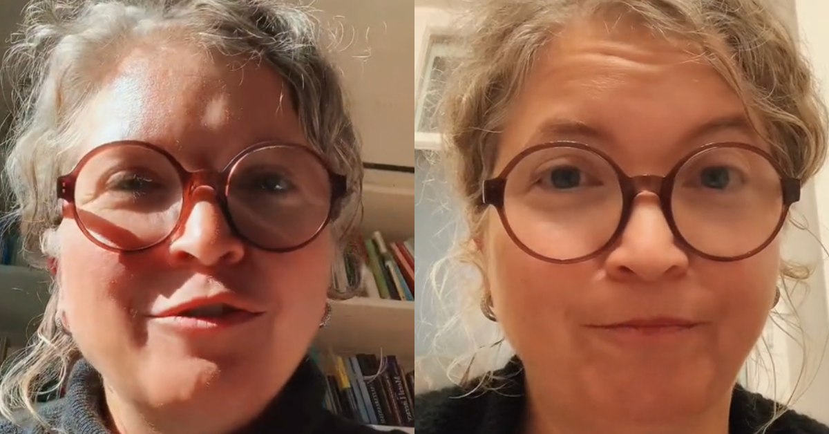 Split screenshots of samiahurstmajno's two TikTok videos