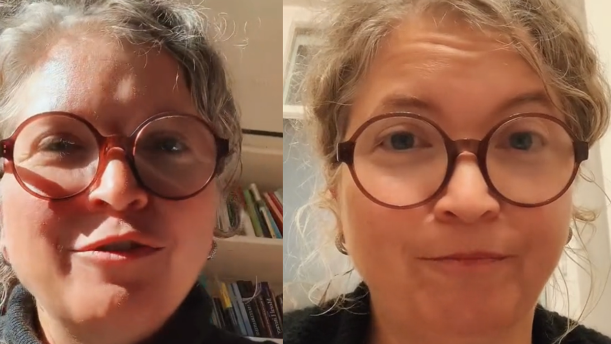 Split screenshots of samiahurstmajno's two TikTok videos