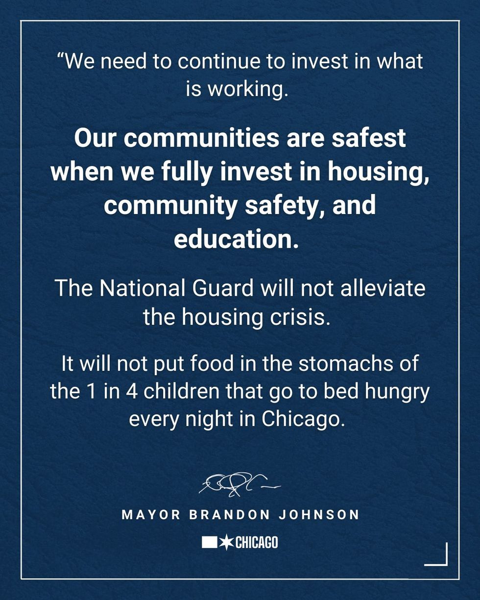 Statement from Mayor Brandon Johnson