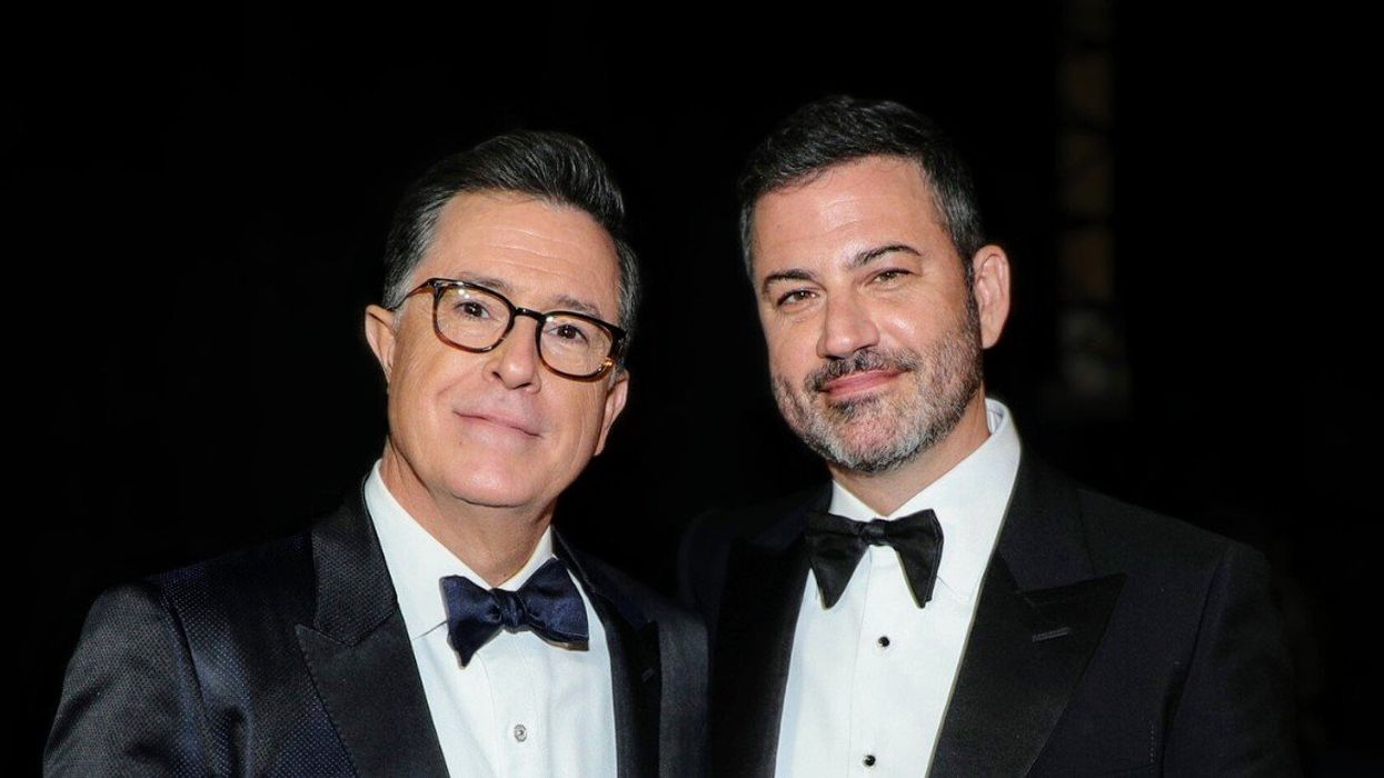 Stephen Colbert and Jimmy Kimmel