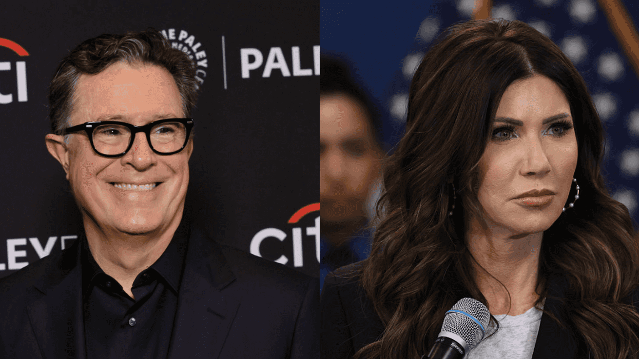 Stephen Colbert; Kristi Noem