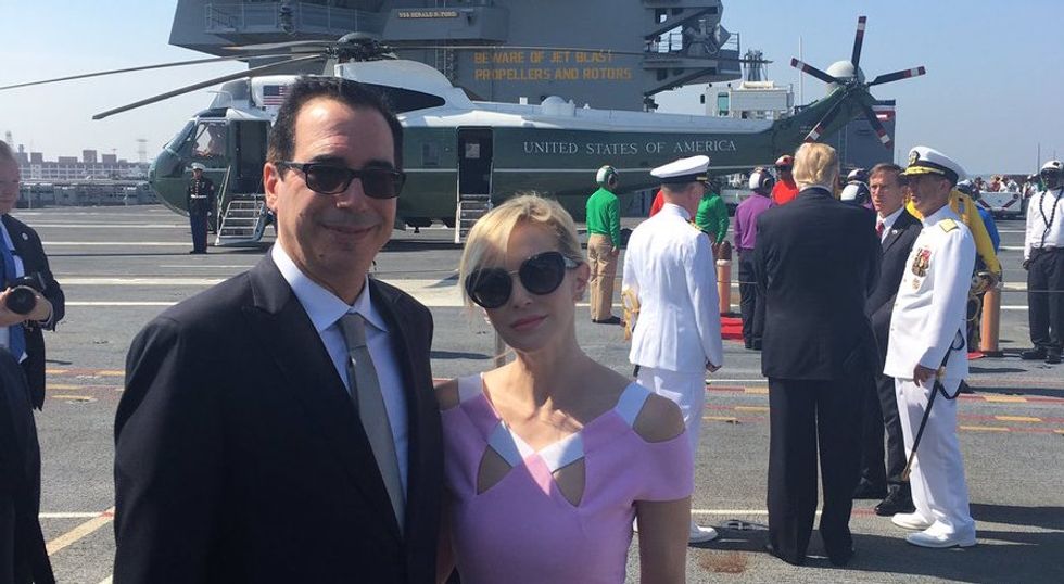 Steve Mnuchin and Louise Linton