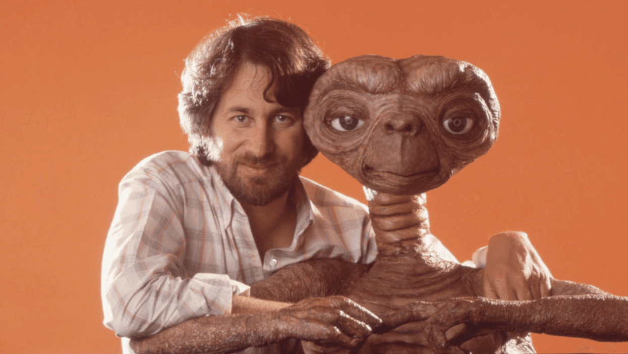 Steven Spielberg with E.T.