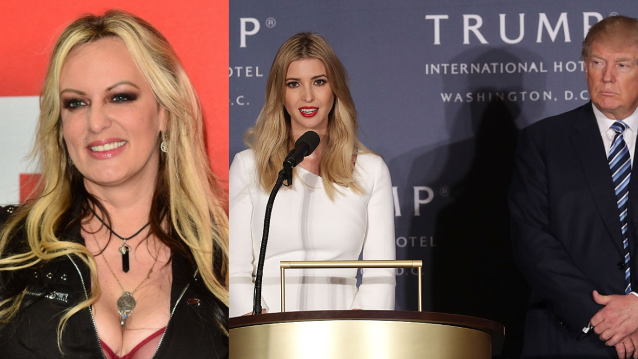 Stormy Daniels; Ivanka and Donald Trump