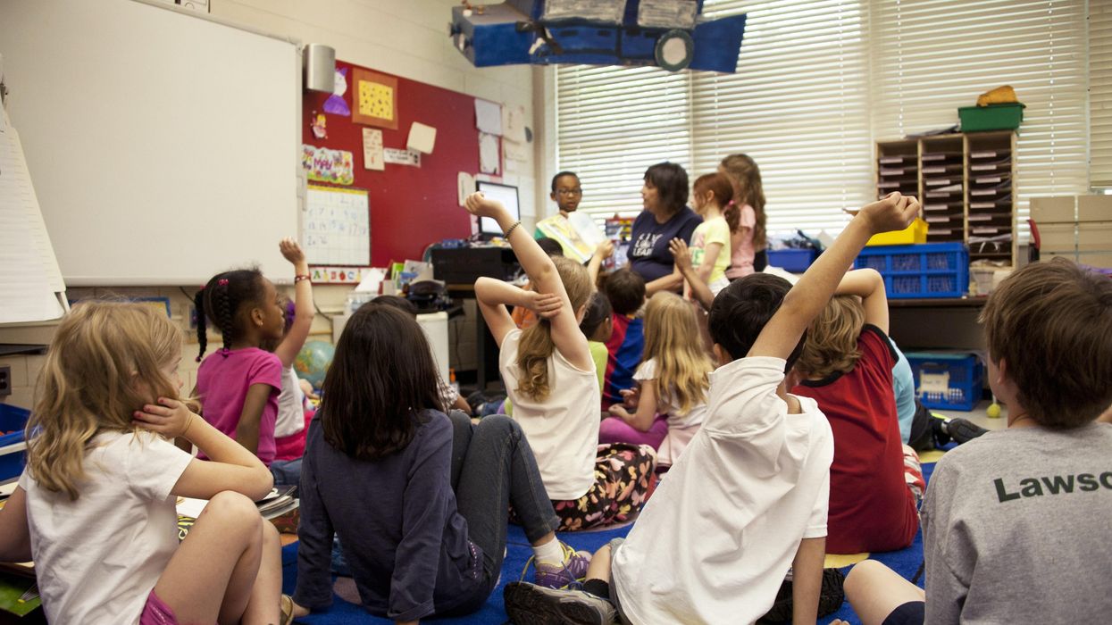 Students in a classroom