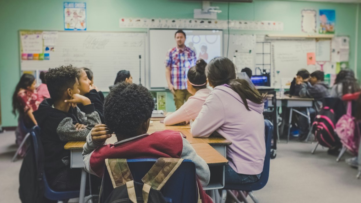 Students in a classroom
