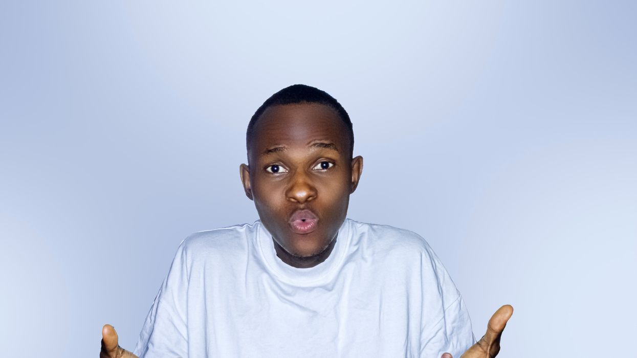 Surprised man