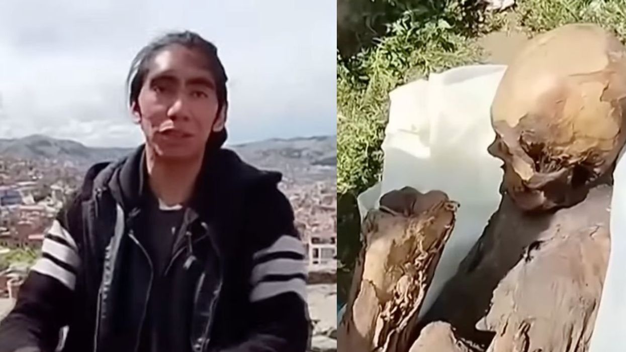 Suspect; a mummified male