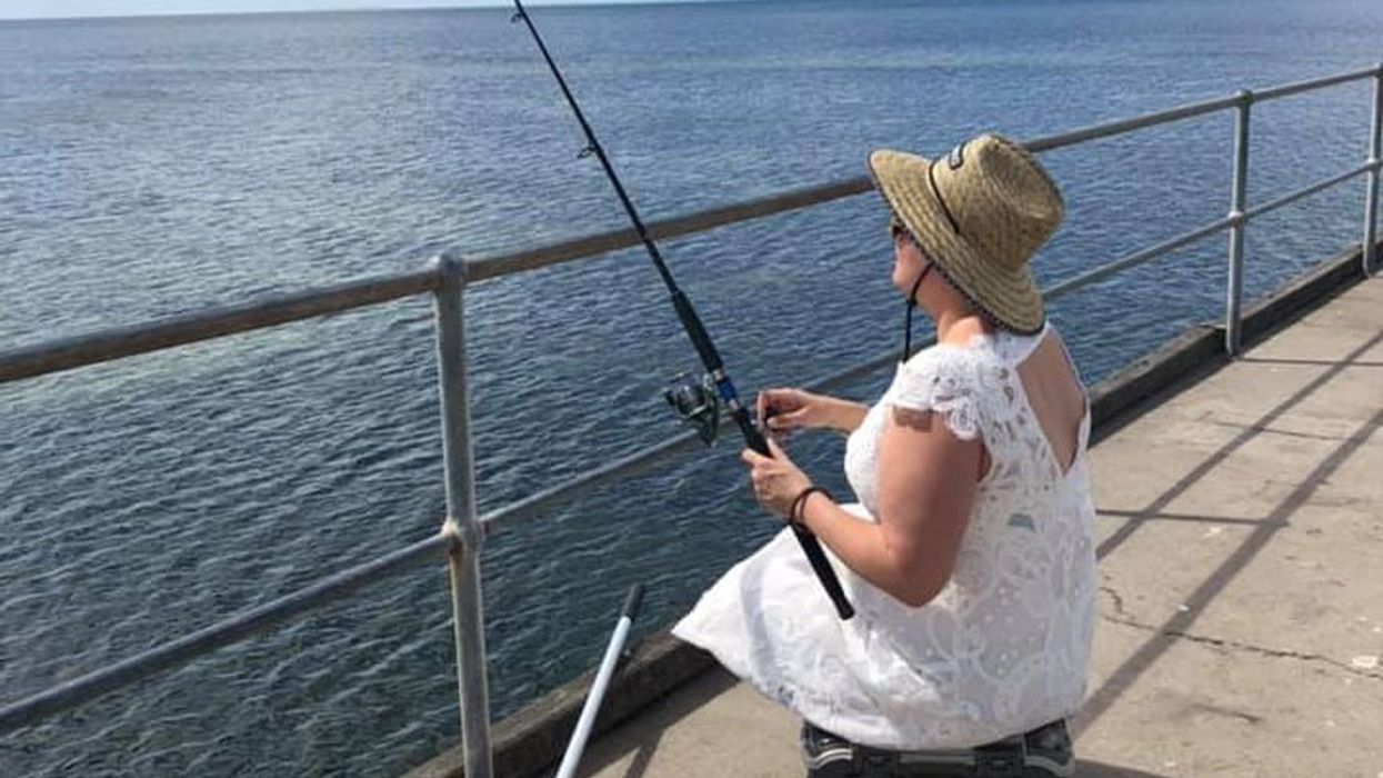 Bride Makes The Most Of Her Wedding Dress, Even Wearing It To The Gym To Lift Weights