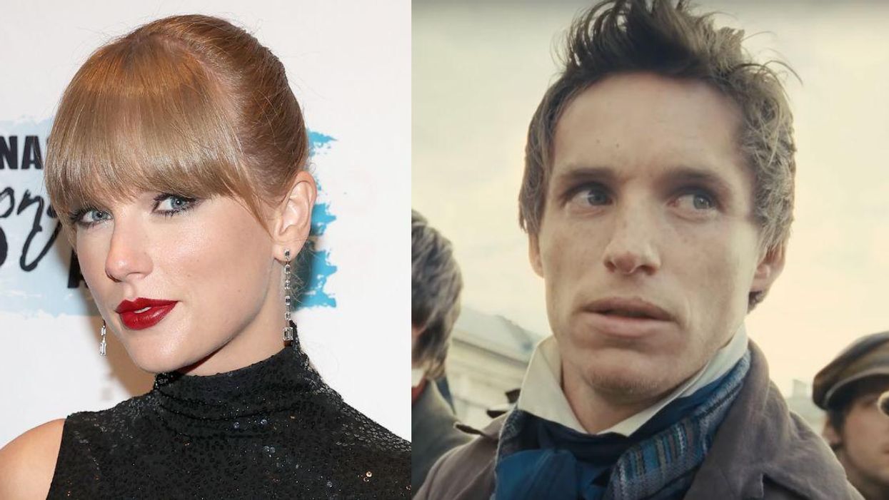 Taylor Swift; Eddie Redmayne from "Les Miserables"