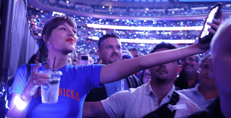 Knicks Analyst Angers Swifties After Getting Caught On Hot Mic Dunking On Taylor Swift During Game 4