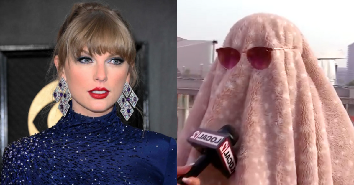 Taylor Swift; WKRC Local 12 screenshot of the disguised Taylor Swift fan