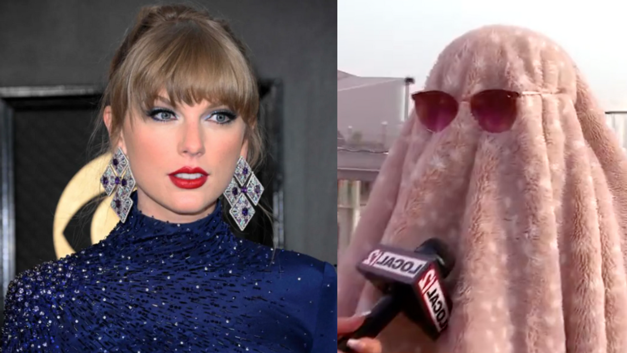 Taylor Swift; WKRC Local 12 screenshot of the disguised Taylor Swift fan