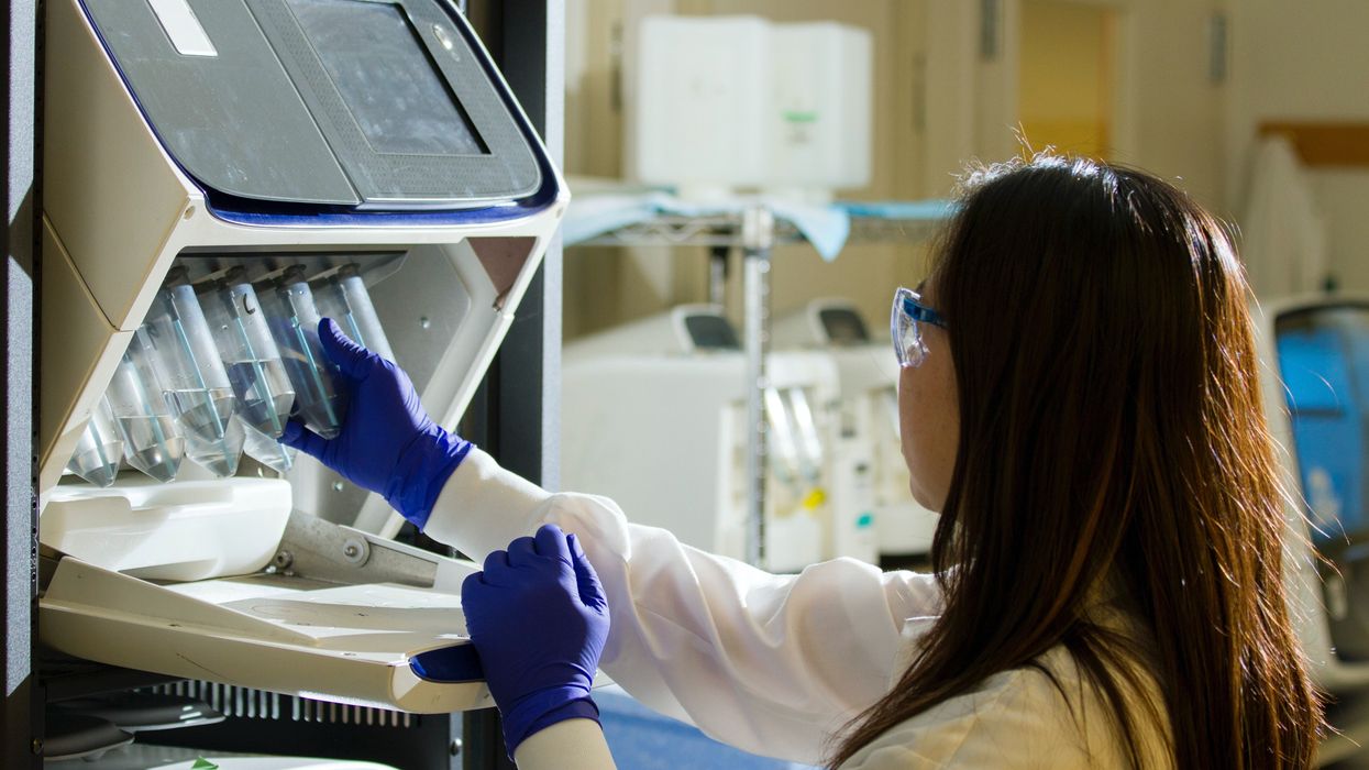 Technician engaged with DNA Genotyping and Sequencing