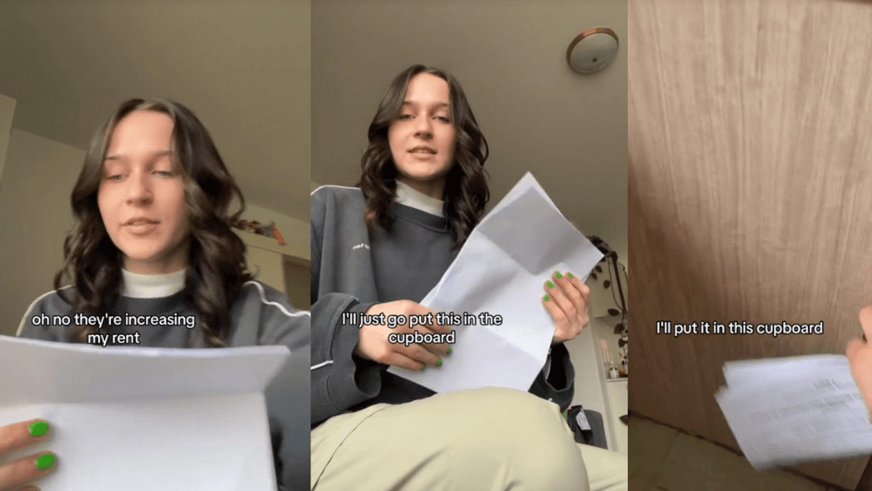 Tenant knows exactly where their notice of rent increase should go, and it's not the trash