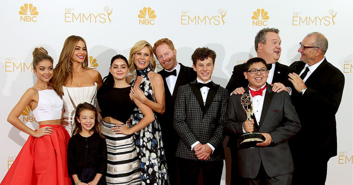 The cast of "Modern Family" at the 2014 Primetime Emmy Awards