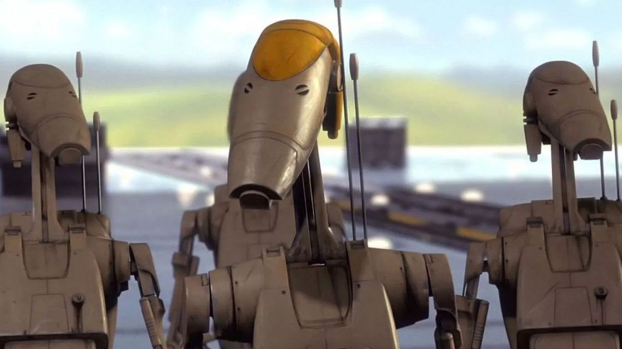 The clacker B1 Battle Droids