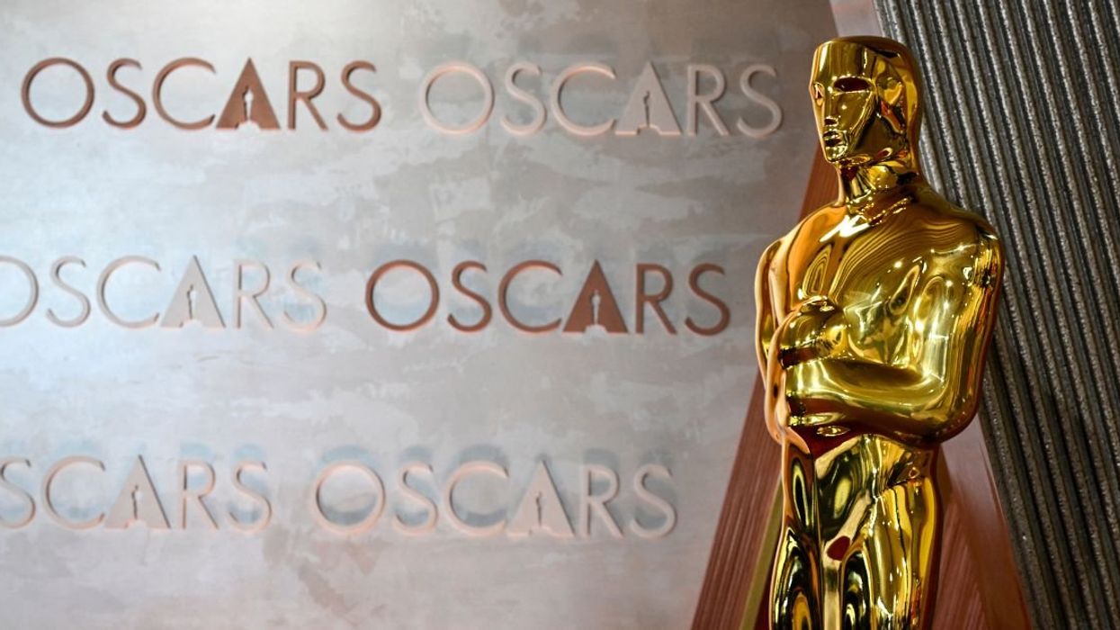 The golden Oscar statue as seen at The Academy's 96th Oscars .