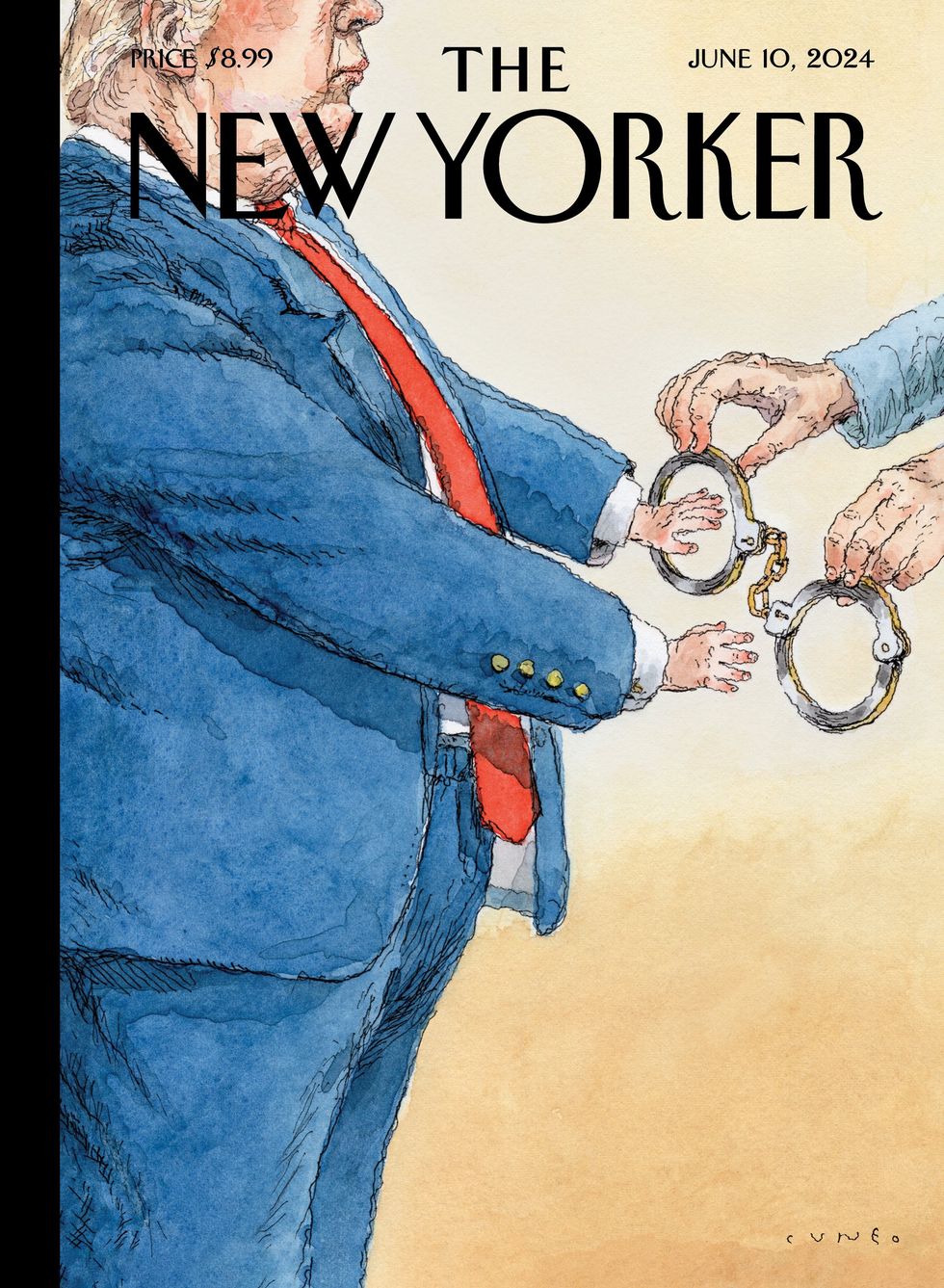 The New Yorker's "Man of Conviction" cover