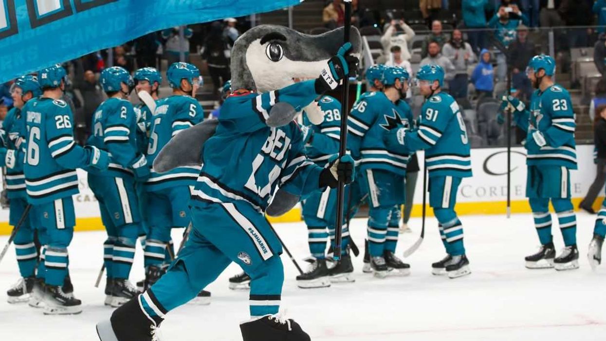 The San Jose Sharks apologized after a scoreboard message reading “SJ Sharks Fans Love ICE!!”