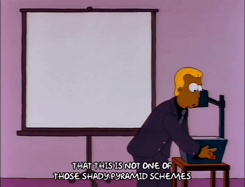 The Simpsons pyramid scheme GIF