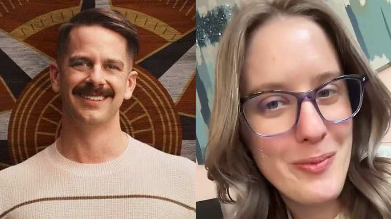 The Traitors: New Blood star Jay Vinnedge (left) and his wife, Danielle Vinnedge (right).
