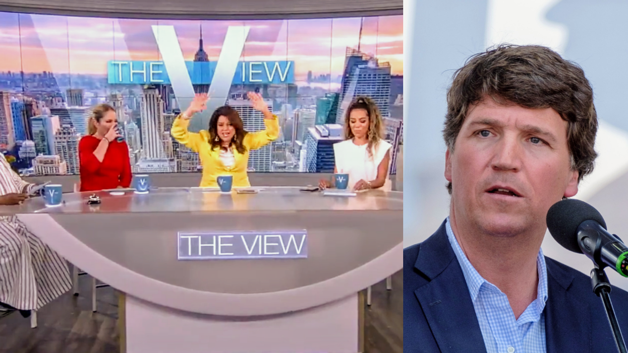 The View screenshot; Tucker Carlson