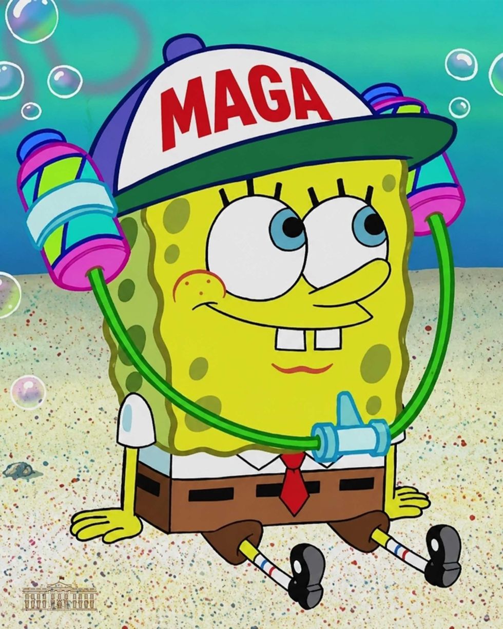 The White House's Spongebob MAGA post