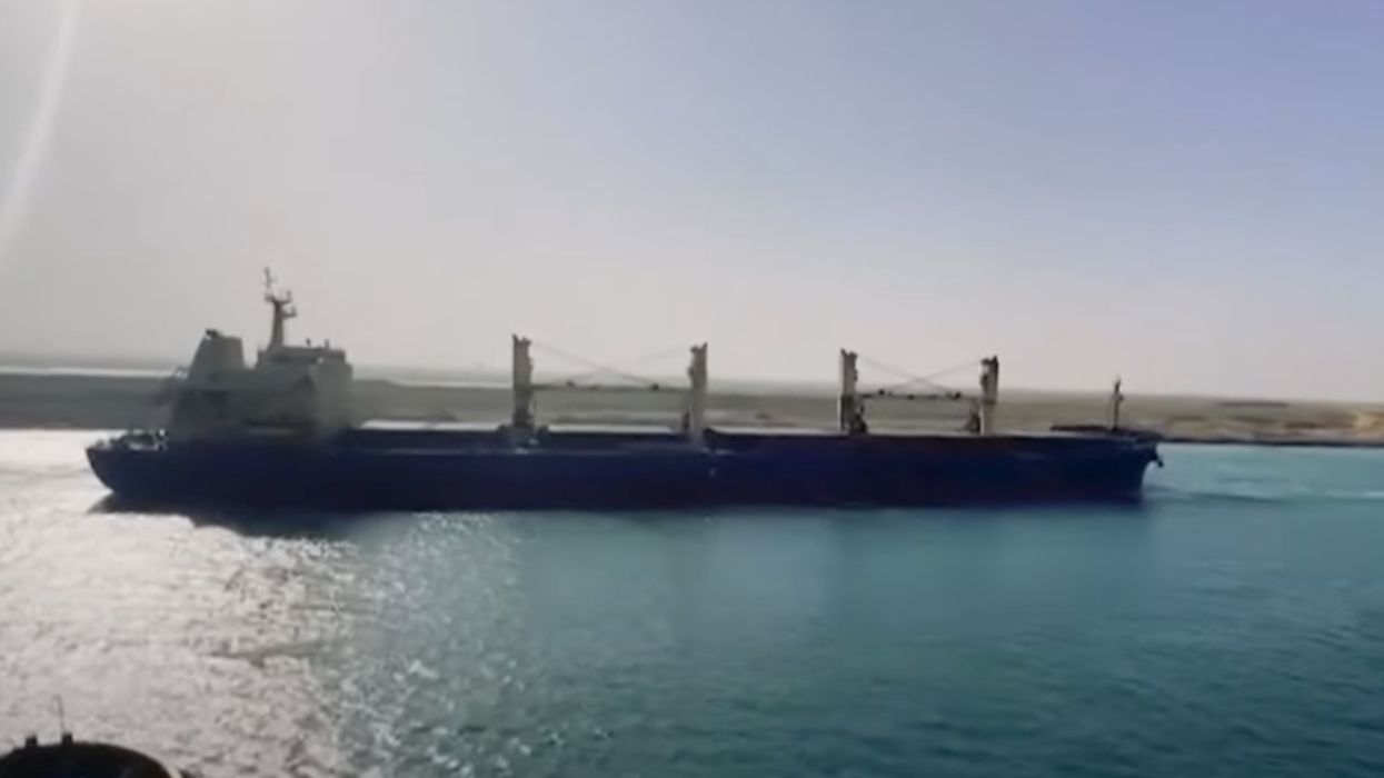 The Xin Hai Tong 23 on the Suez Canal