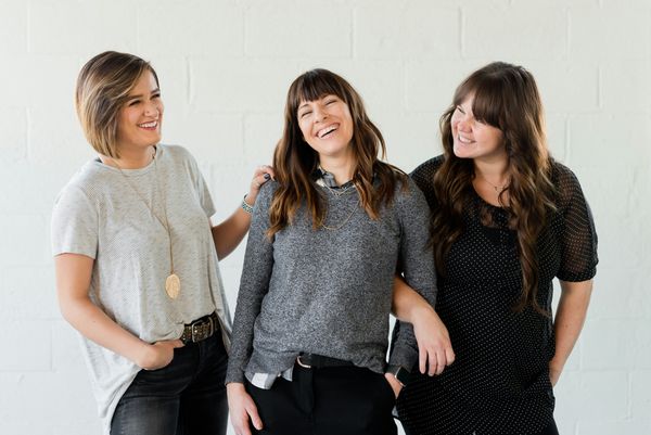 Three women talking