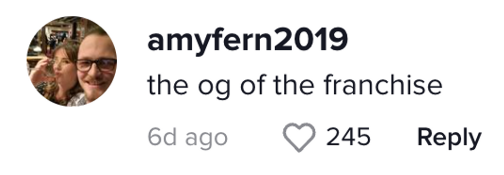 TikTok comment from user amyfern2019: "the og of the franchise"